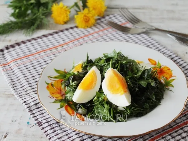 Фото блюда: Салат из одуванчиков и крапивы