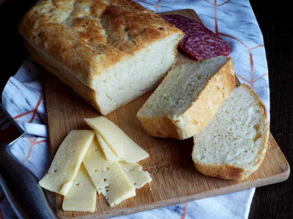 Фото блюда: Картофельный хлеб с луком в духовке