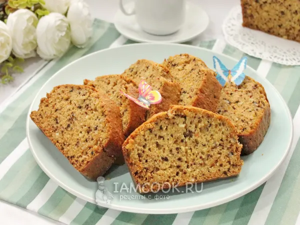 Фото блюда: Кекс из тыквы с орехами