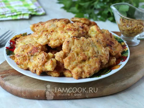 Фото блюда: Рубленые куриные котлеты с зеленью (на сковороде)