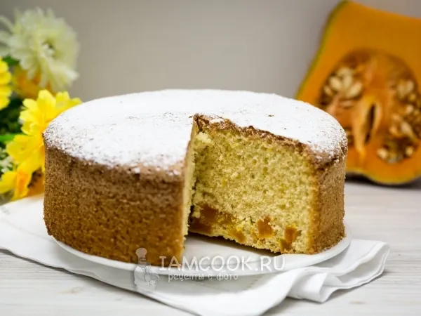 Фото блюда: Шарлотка с тыквой