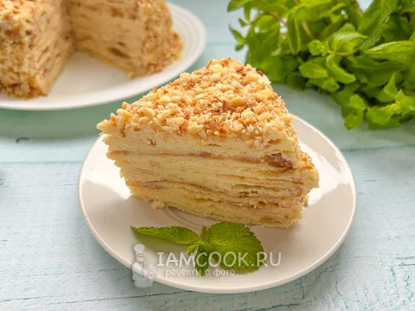 Фото блюда: Творожный «Наполеон» (торт)