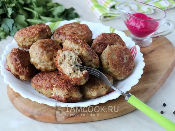 Фото блюда: Котлеты из голени индейки