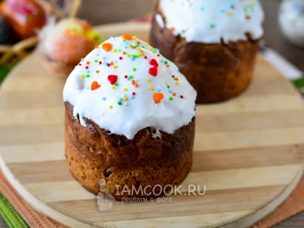 Фото блюда: Кулич с творогом от моей бабушки