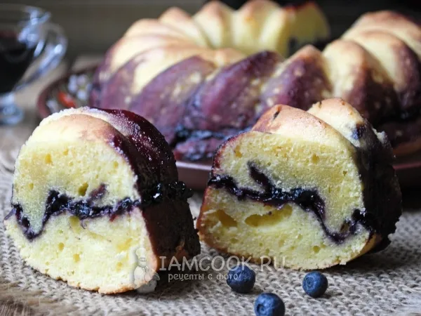 Фото блюда: Пирог с черничным вареньем