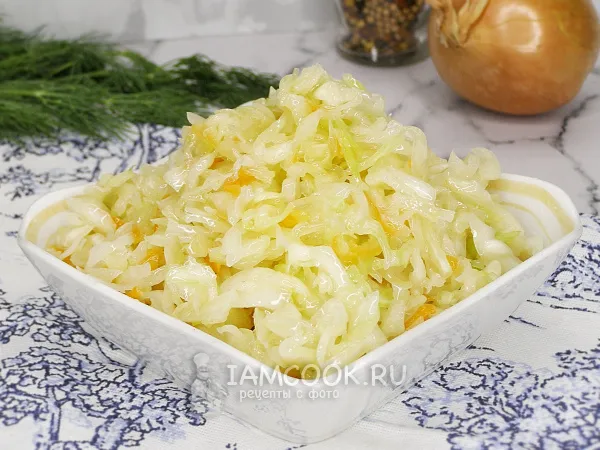 Фото блюда: Квашеная капуста в пакете