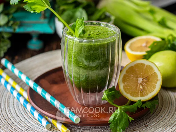 Фото блюда: Смузи из сельдерея, шпината и яблока