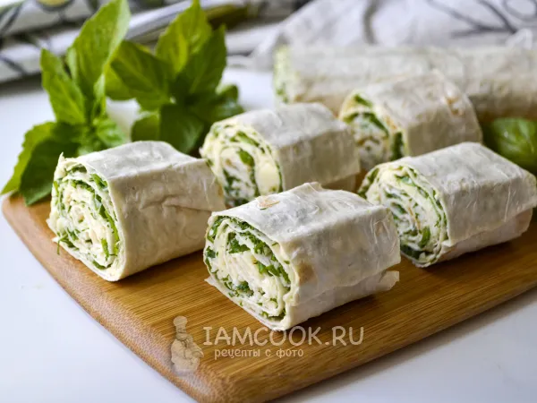 Фото блюда: Лаваш с зеленью к шашлыку