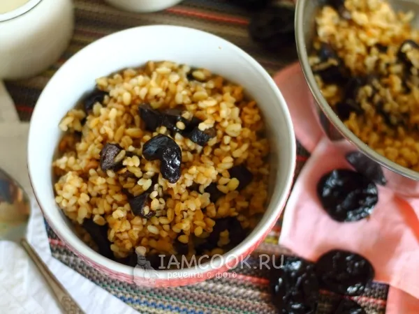Фото блюда: Булгур с черносливом