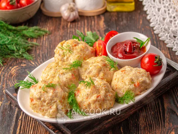Фото блюда: Паровые котлеты из куриного фарша в мультиварке