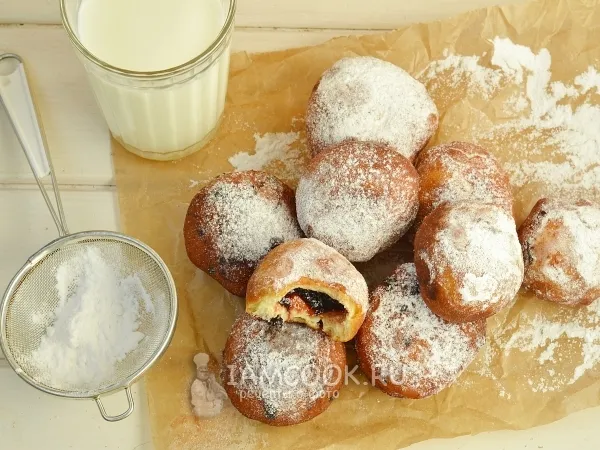 Фото блюда: Пончики с начинкой