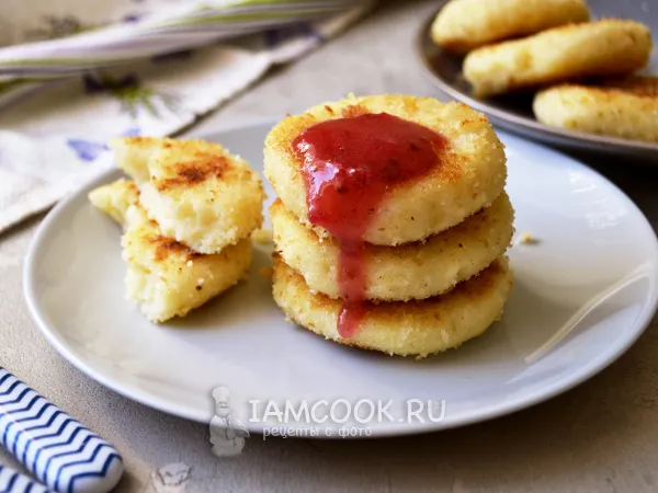 Фото блюда: Манники из манной каши на сковороде