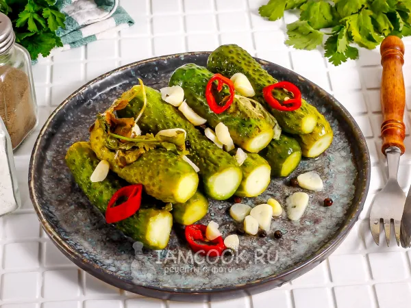 Фото блюда: Быстрые маринованные огурцы по-армянски