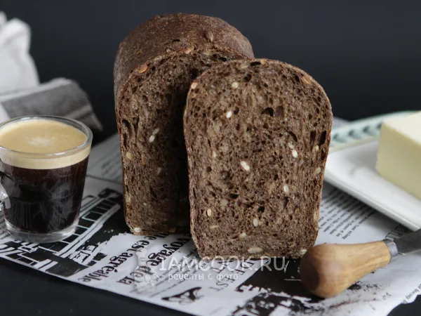 Фото блюда: Пшенично-ржаной хлеб с семечками