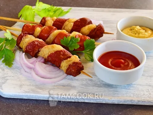 Фото блюда: Слоеный хот-дог