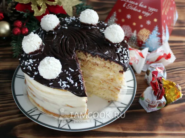 Фото блюда: Торт «Молочная девочка» с кремом чиз