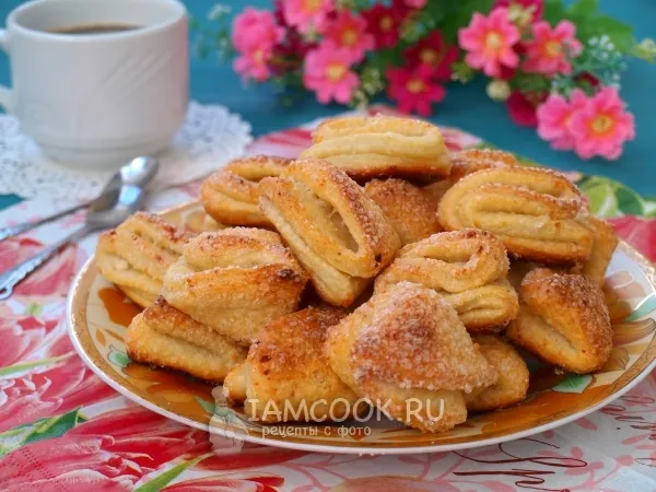 Фото блюда: Печенье «Поцелуйчики» с творогом