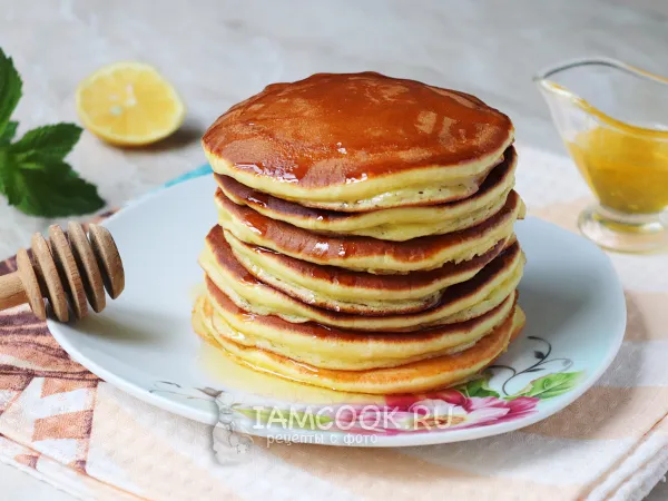 Фото блюда: Панкейки на йогурте