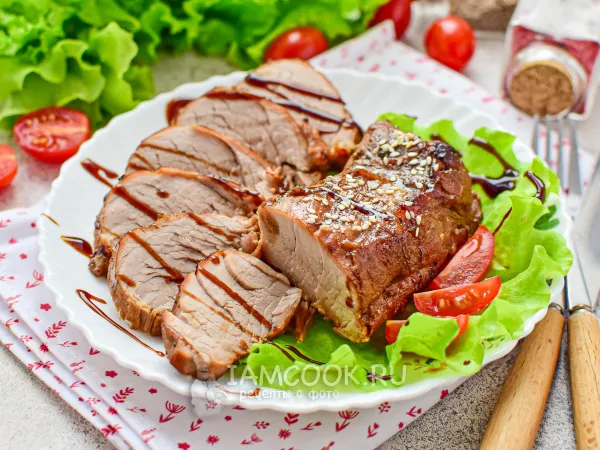 Фото блюда: Свиная вырезка в соусе терияки