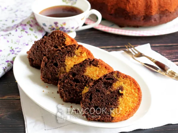Фото блюда: Тыквенно-шоколадный кекс