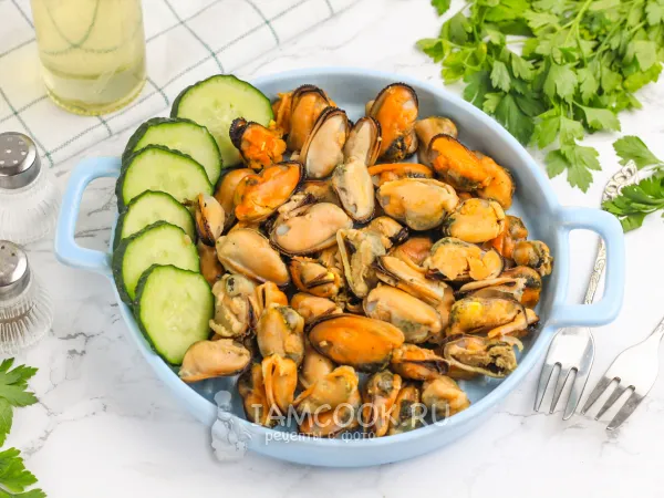 Фото блюда: Мидии в аэрогриле