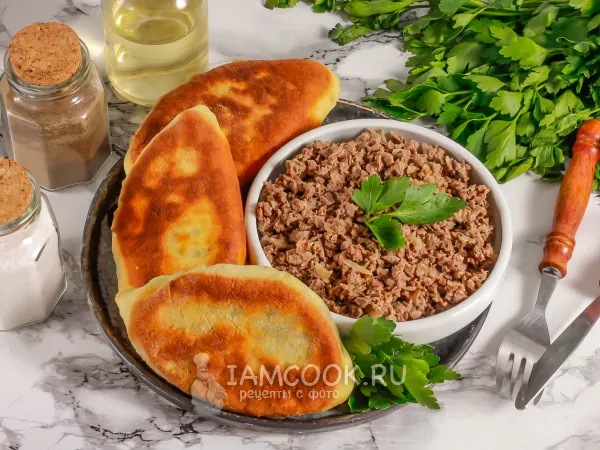 Фото блюда: Начинка для пирожков из свиного сердца (+тесто)