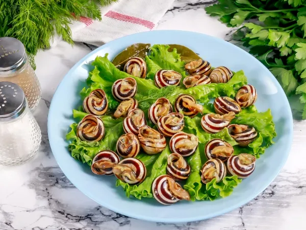 Фото блюда: Жареные улитки