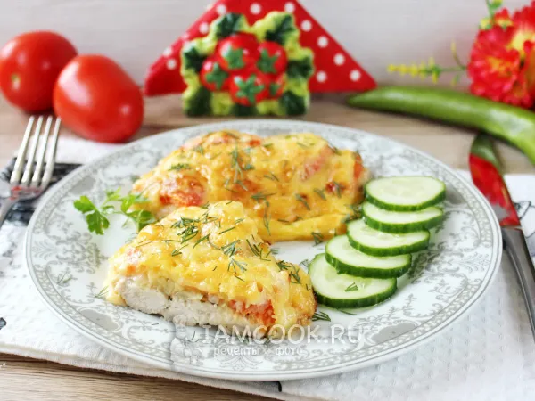 Фото блюда: Шницель из индейки в духовке