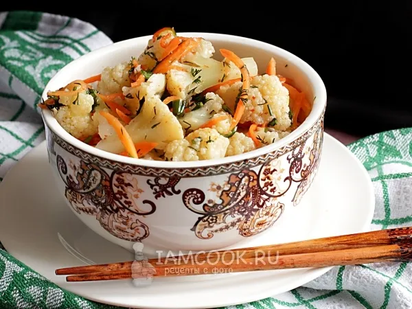 Фото блюда: Цветная капуста по-корейски