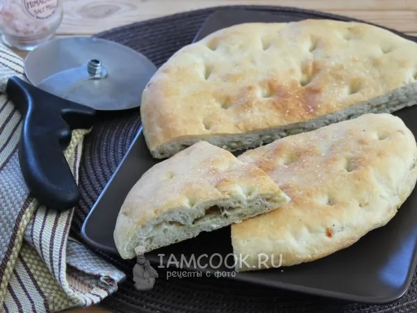 Фото блюда: Фокачча с сырами разных сортов