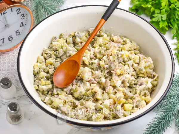 Фото блюда: Тазик «Оливье» (с курицей)