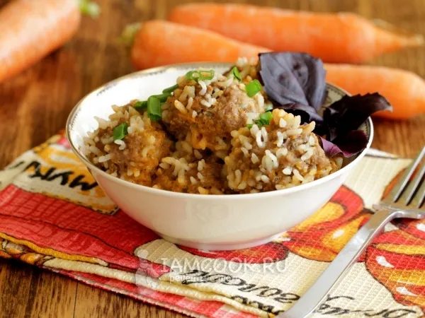 Фото блюда: Ёжики из фарша в мультиварке