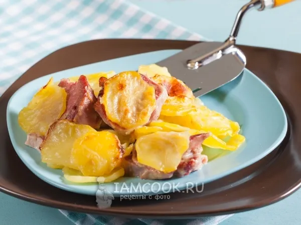 Фото блюда: Язык с картошкой