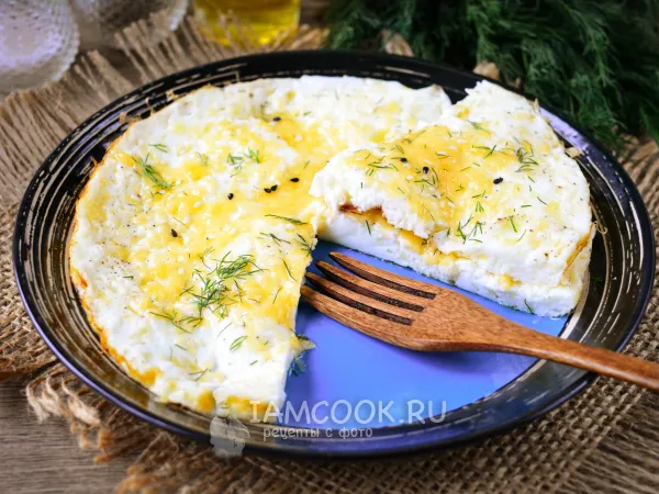 Фото блюда: Белковый омлет с сыром