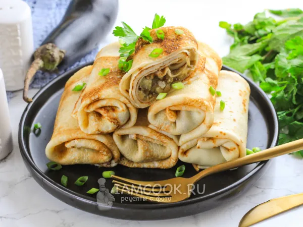 Фото блюда: Блины с баклажанами