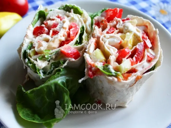 Фото блюда: Рулет с овощами