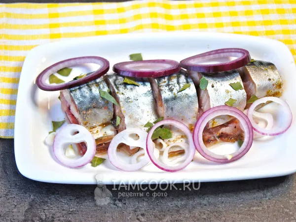 Фото блюда: Сухая засолка скумбрии целиком (без рассола)