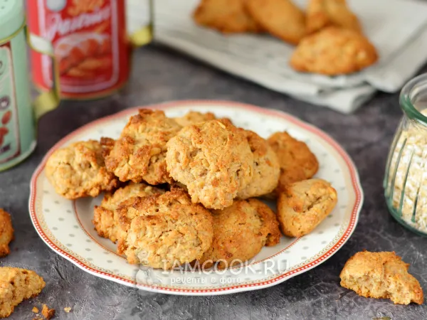 Фото блюда: Овсяное печенье с полбяной мукой