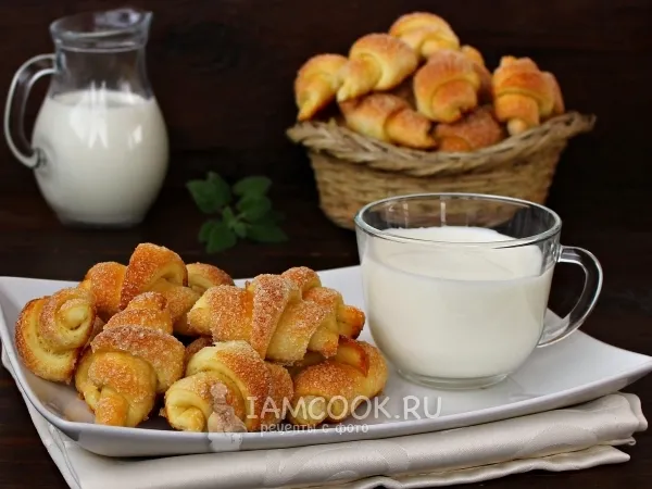 Фото блюда: Сахарные рогалики