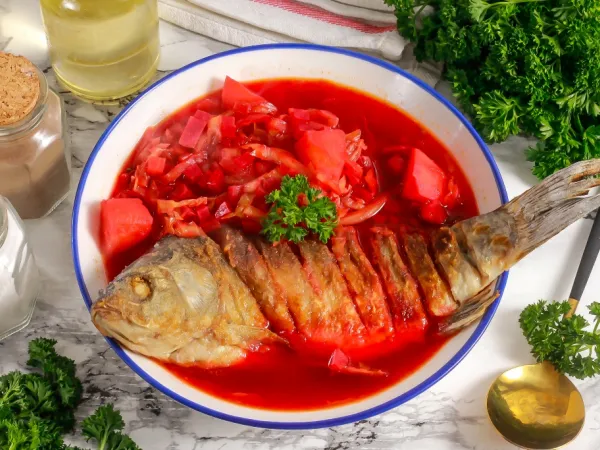 Фото блюда: Борщ с карасями