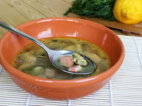 Фото блюда: Тайский суп с кокосовым молоком