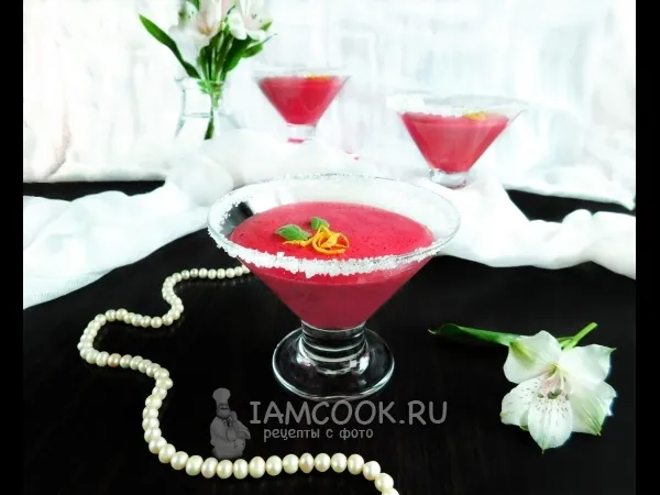 Фото блюда: Постный мусс с вишней