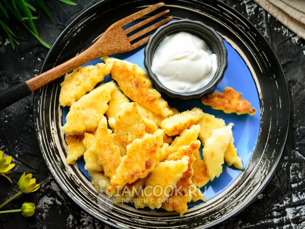 Фото блюда: Жареные ленивые вареники