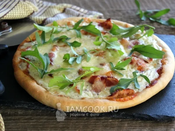 Фото блюда: Пицца «Карбонара»