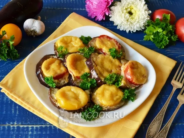 Фото блюда: Ленивый «Тещин язык» из баклажанов в духовке