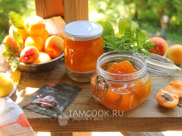 Фото блюда: Желе из абрикосов с агар-агаром