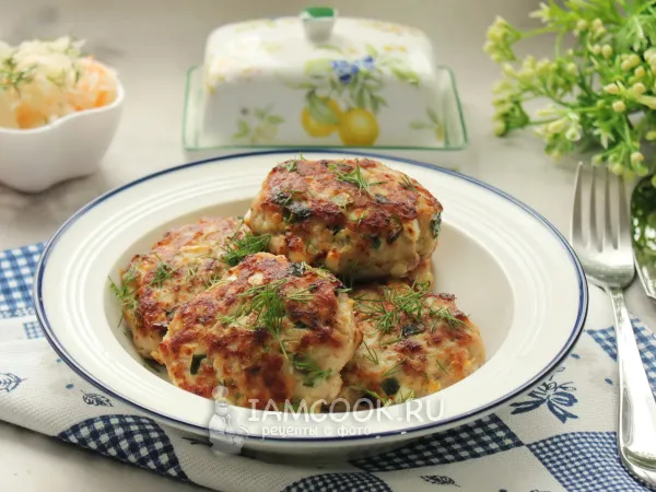 Фото блюда: Биточки с яйцом и луком