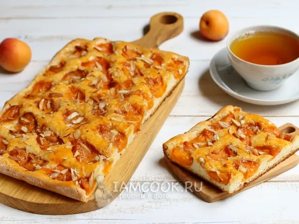 Фото блюда: Абрикосовый пирог с джемом (на бисквитном тесте)