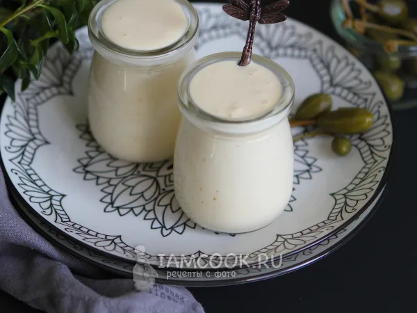 Фото блюда: Постный майонез на огуречном рассоле