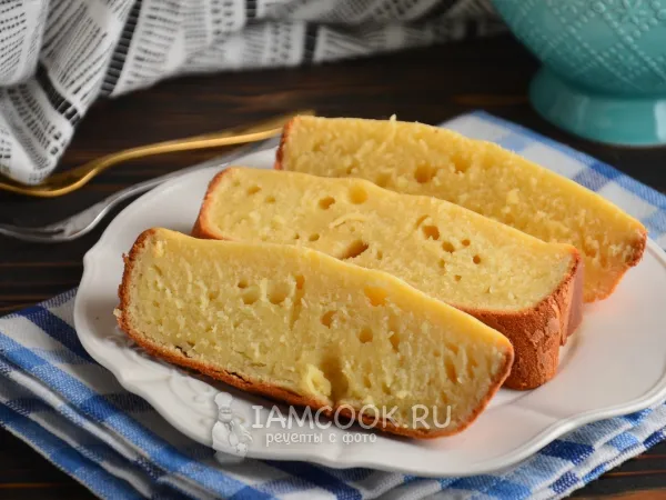 Фото блюда: Кекс на кефире в хлебопечке